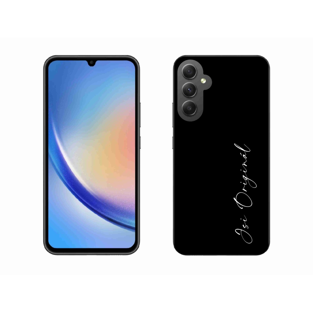 Gél borító mmCase Samsung Galaxy A34 5G - te vagy az eredeti fekete háttér