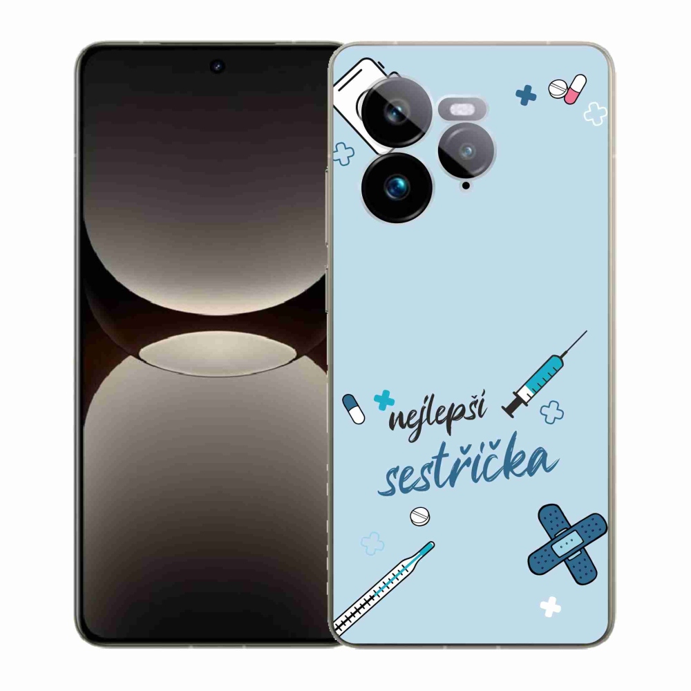 Gél borítás mmCase a Realme GT 7 Pro 5G-n - a legjobb kishúg kék háttere