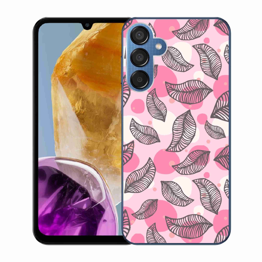 Zselés borítás mmCase Samsung Galaxy M15 5G - rajzfilmes hulló levelek