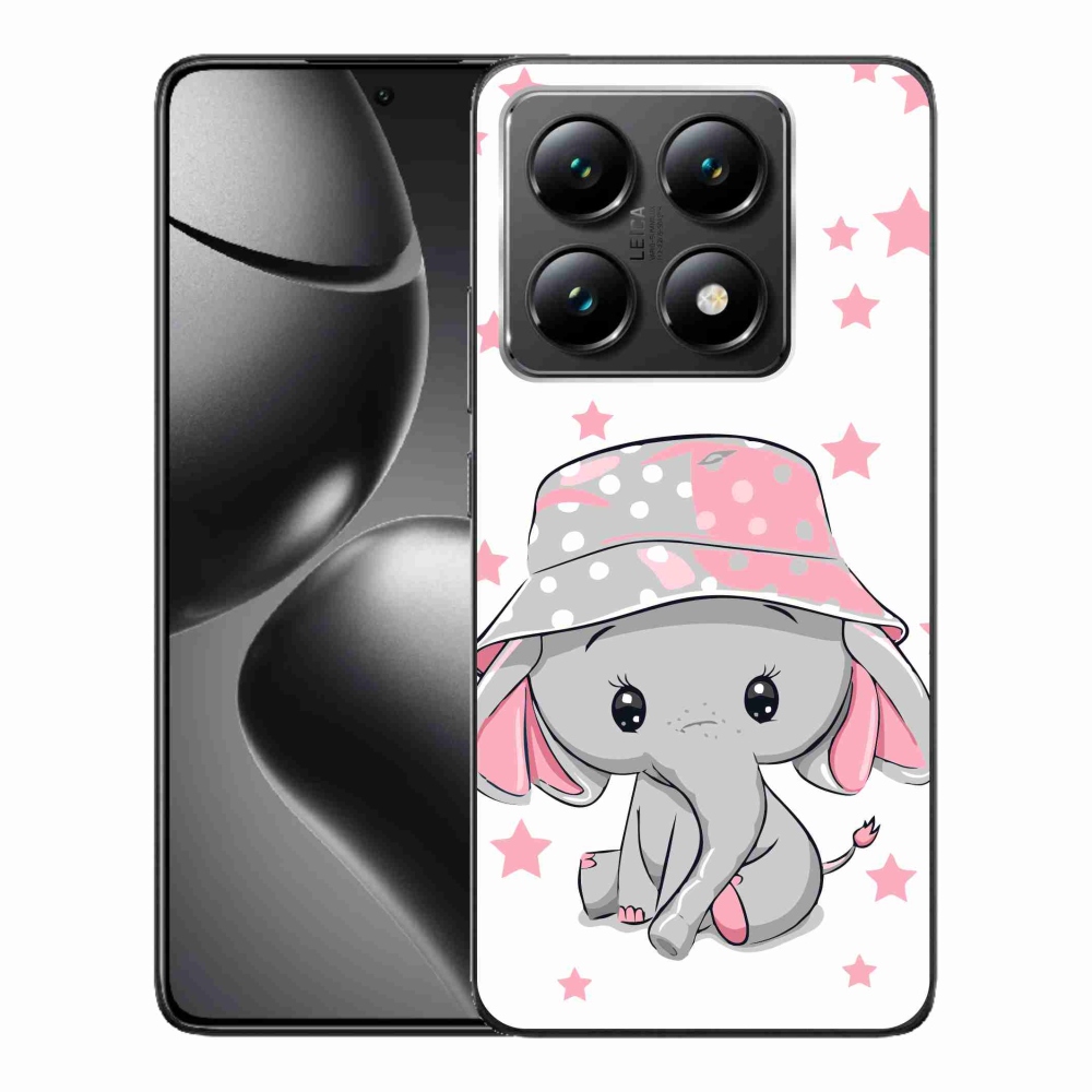 Gél borítás mmCase a Xiaomi 14T-hez - rózsaszín elefánt