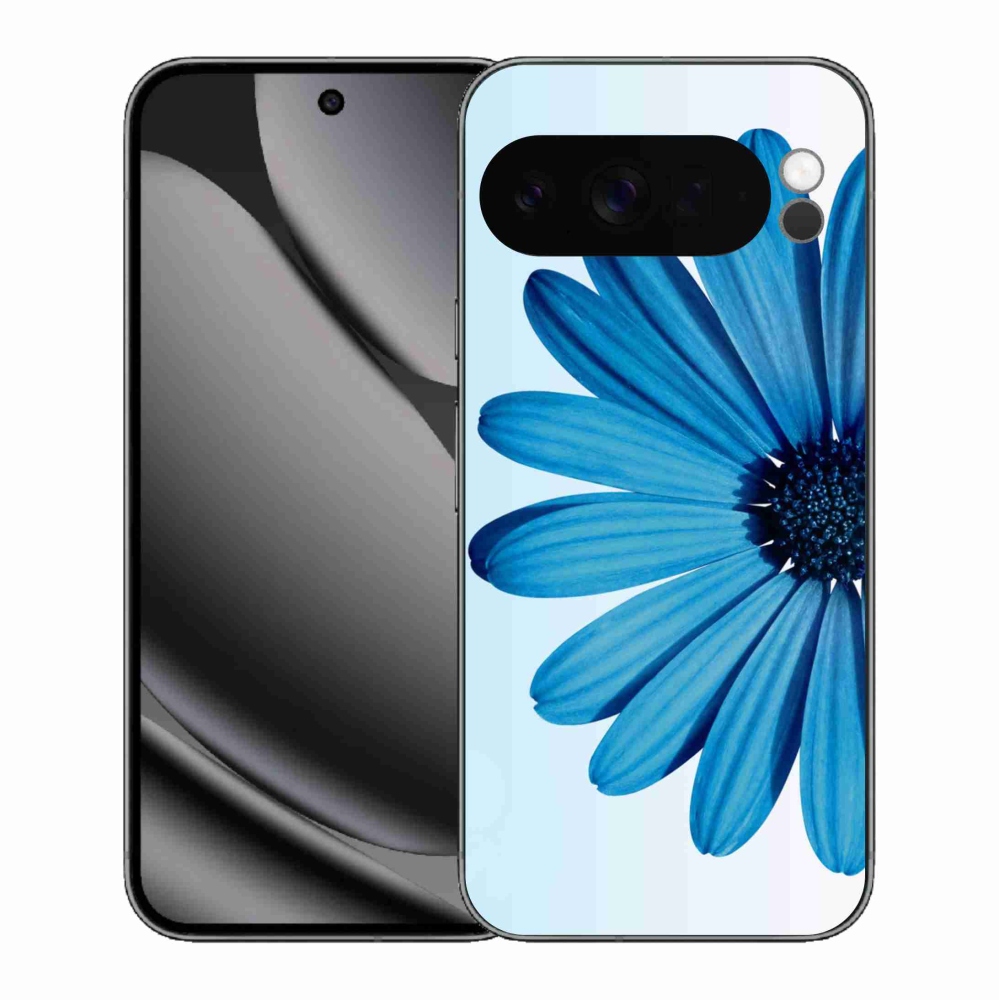 Zselés borítás mmCase a Google Pixel 10 Pro XL-hez - kék margaréta