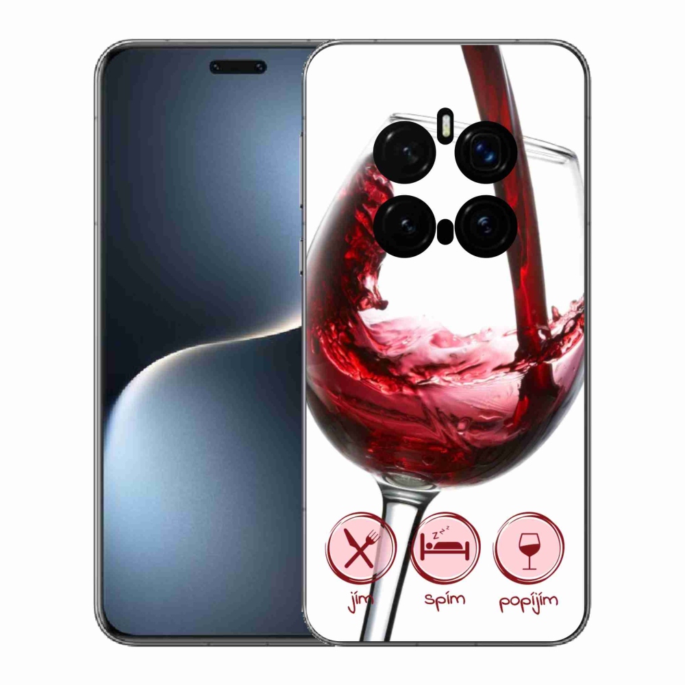 Zselés borítás mmCase a Honor Magic 7 Pro 5G készülékhez - borospohár piros