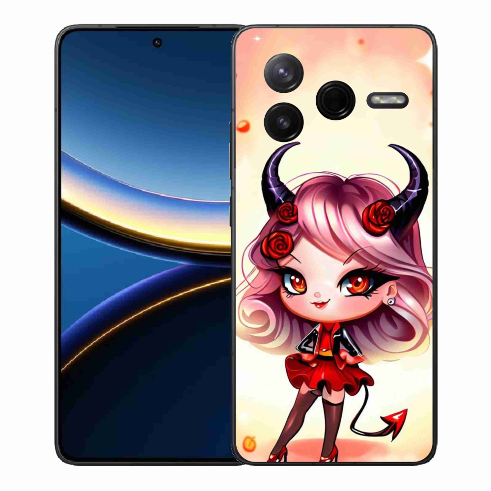 Gél borítás mmCase a Xiaomi Poco F7 Pro számára - rajzfilm ördög