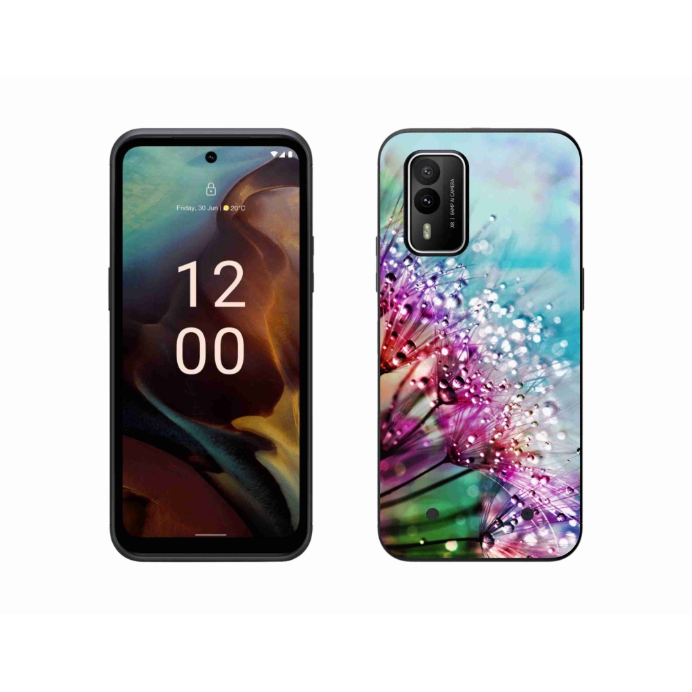 Zselés borítás mmCase a Nokia XR21 készülékhez - színes virágok