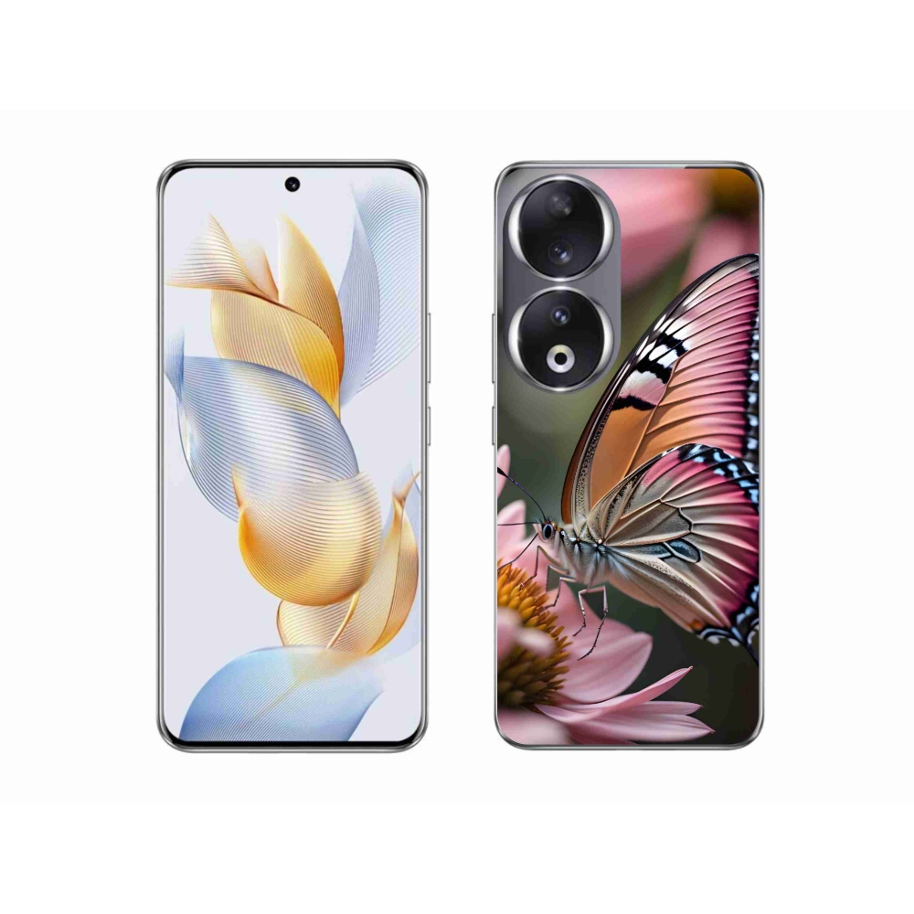 Zselés borító mmCase a Honor 90-hez - színes pillangó