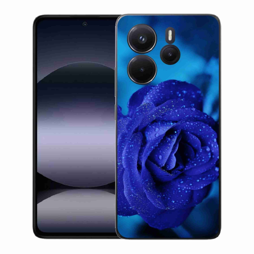 Gél borítás mmCase a Xiaomi Redmi Note 14-hez - kék rózsa