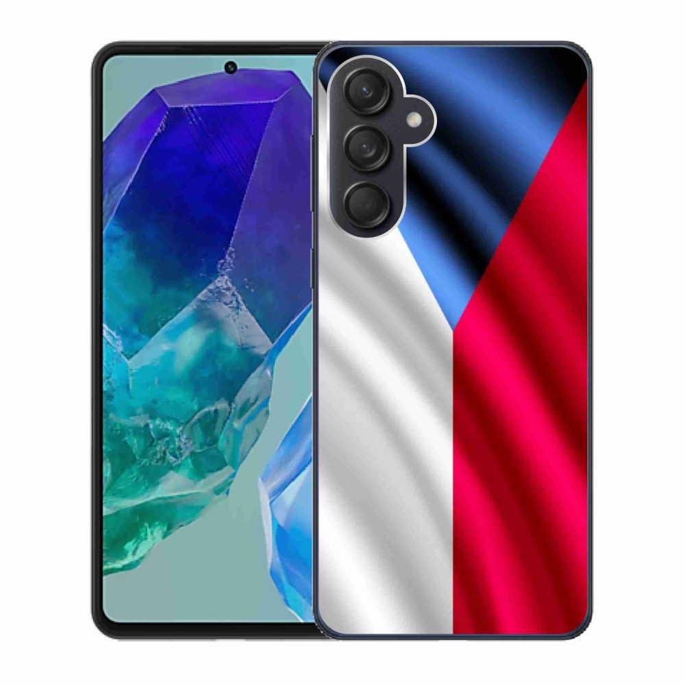 Gél borítás mmCase Samsung Galaxy M55 5G - cseh zászlóhoz