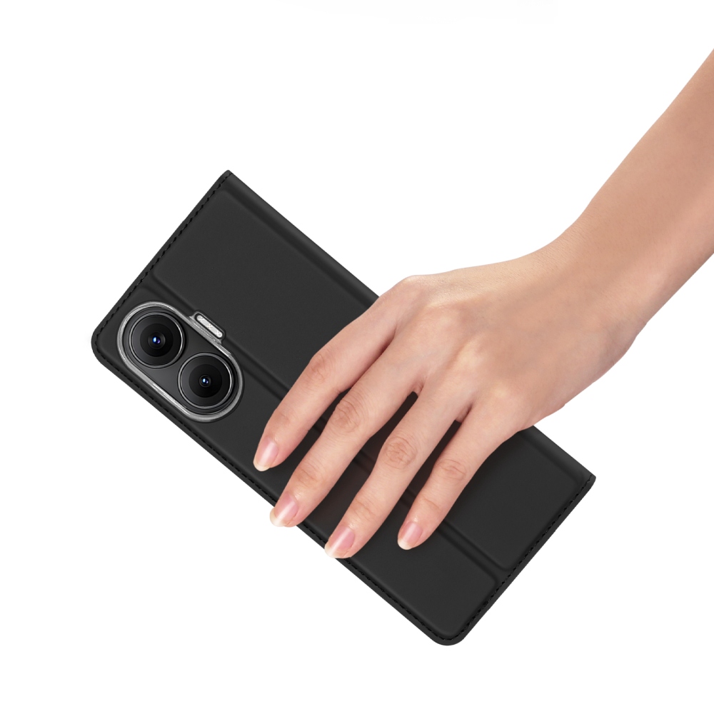 DUX könyvtáska Xiaomi Poco F7 5G-hez - fekete