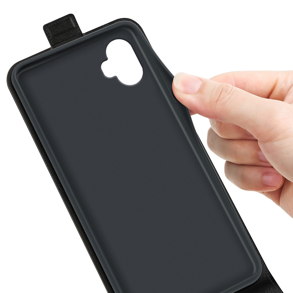 Függőleges könyvtáska Samsung Galaxy Xcover 7 Pro készülékhez - fekete