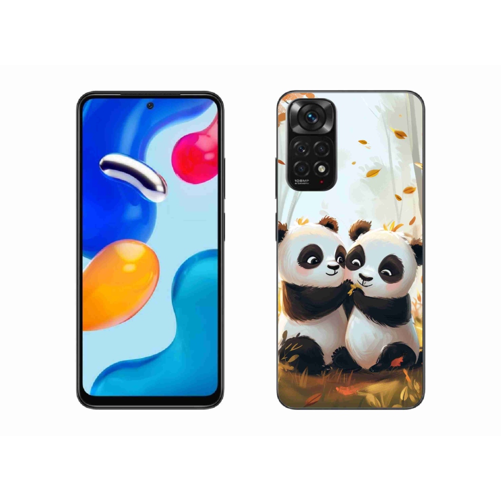 Gél borítás mmCase a Xiaomi Redmi Note 11 4G-hez - pandák