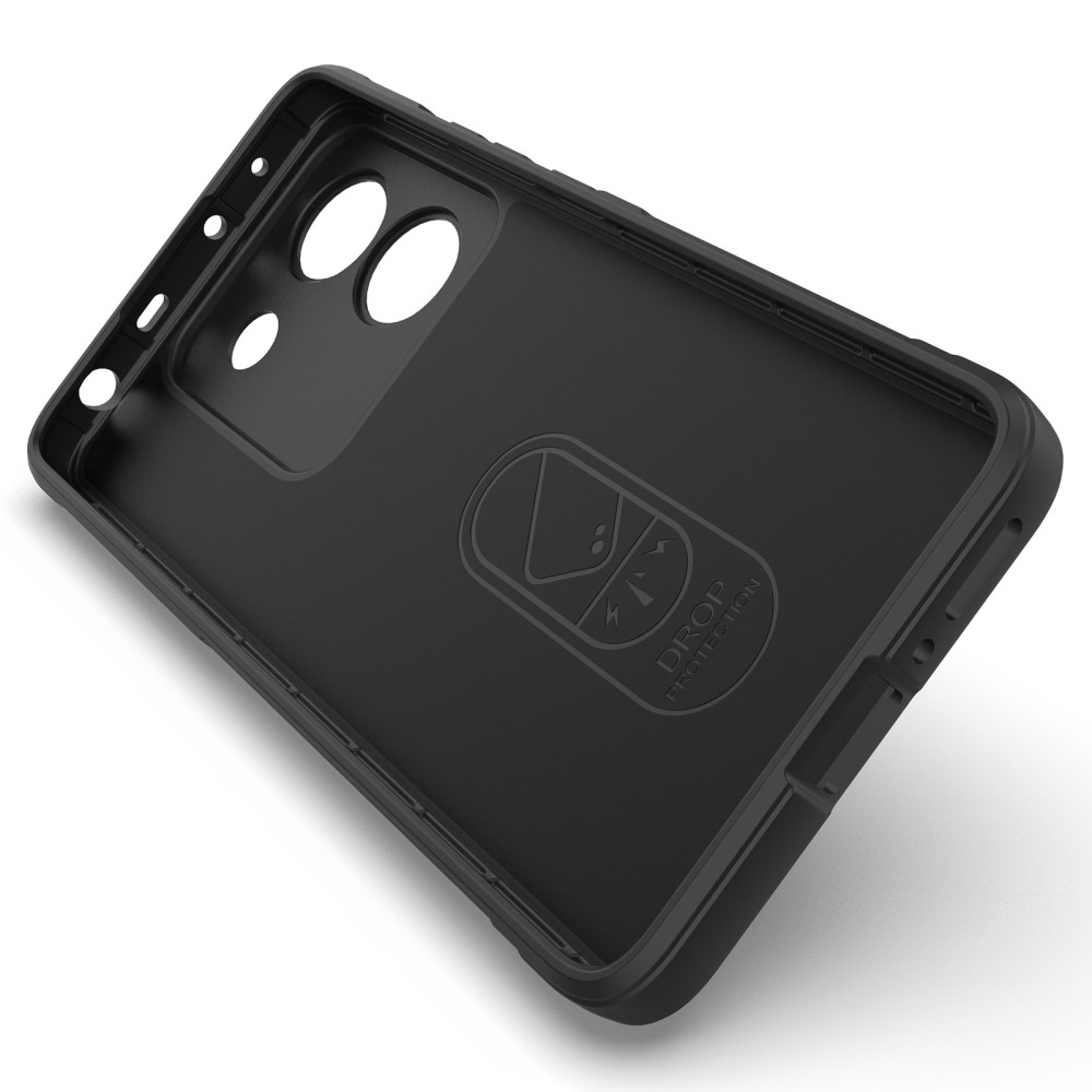 Rugg tartós gél tok a Xiaomi Poco M7 Pro 5G számára - fekete