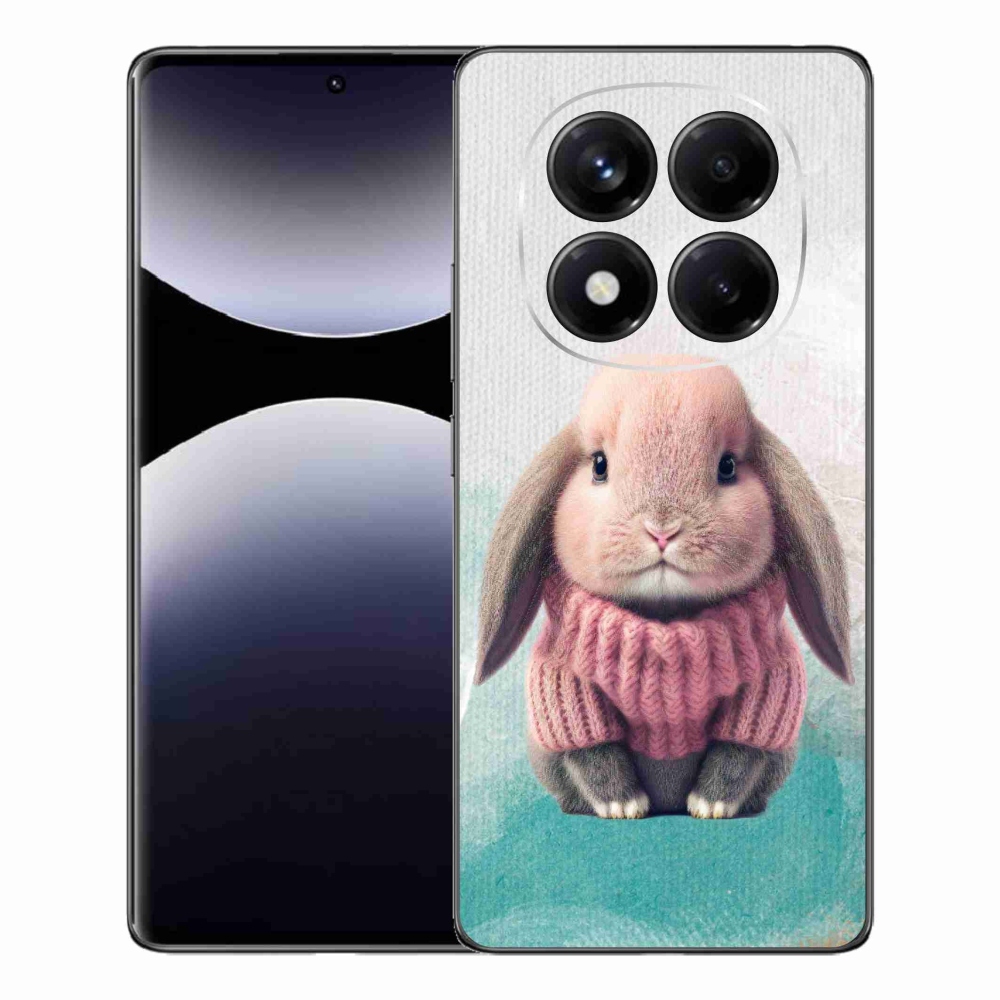 Gél borítás mmCase a Xiaomi Redmi Note 14 Pro számára - nyúl pulóverben