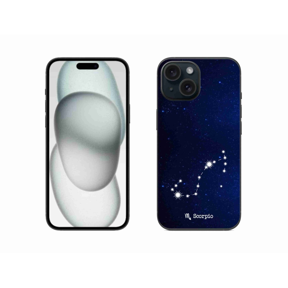 Gél borítás mmCase iPhone 15 készülékhez - Skorpió csillagkép