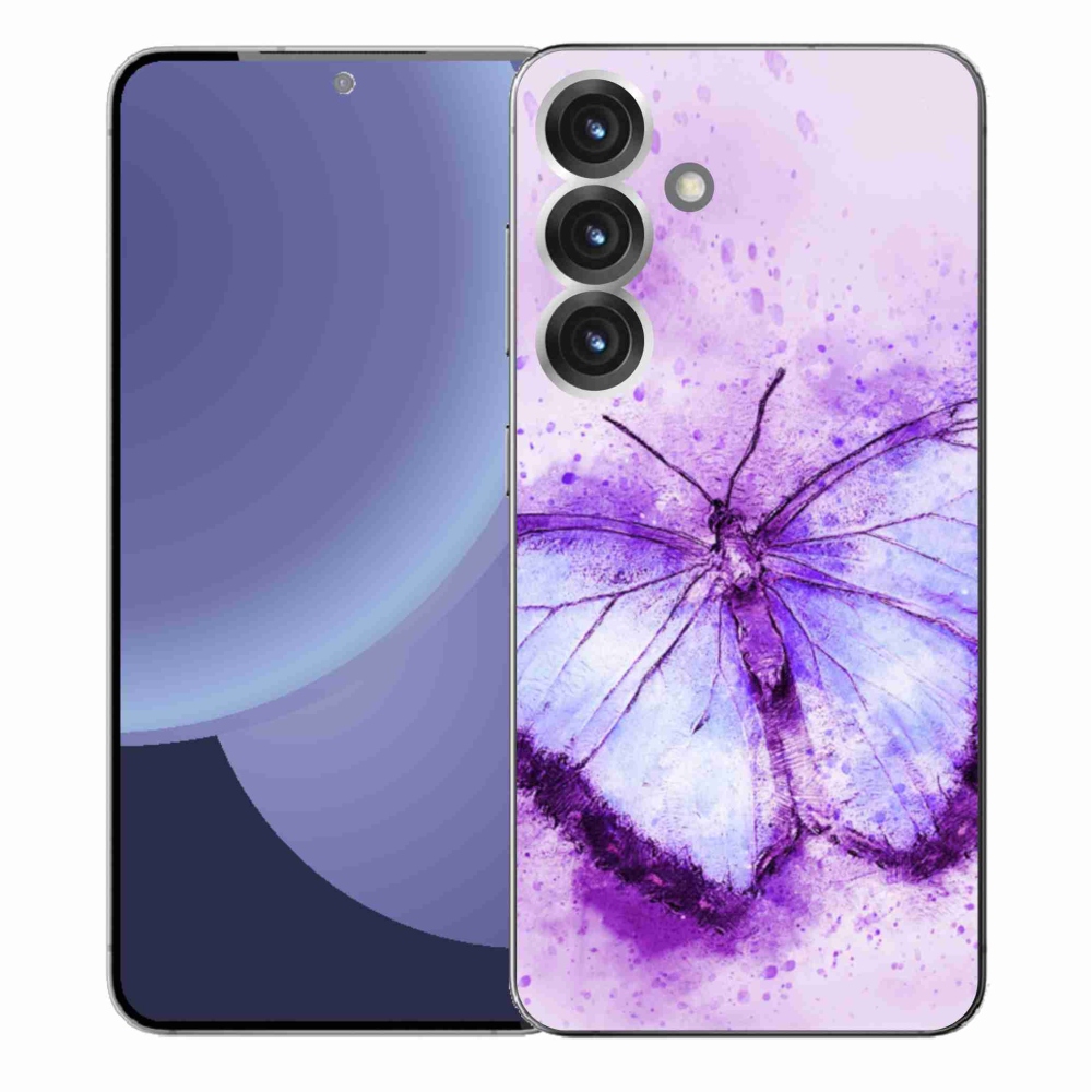 Gél védőhuzat mmCase Samsung Galaxy S25+ - lila pillangó