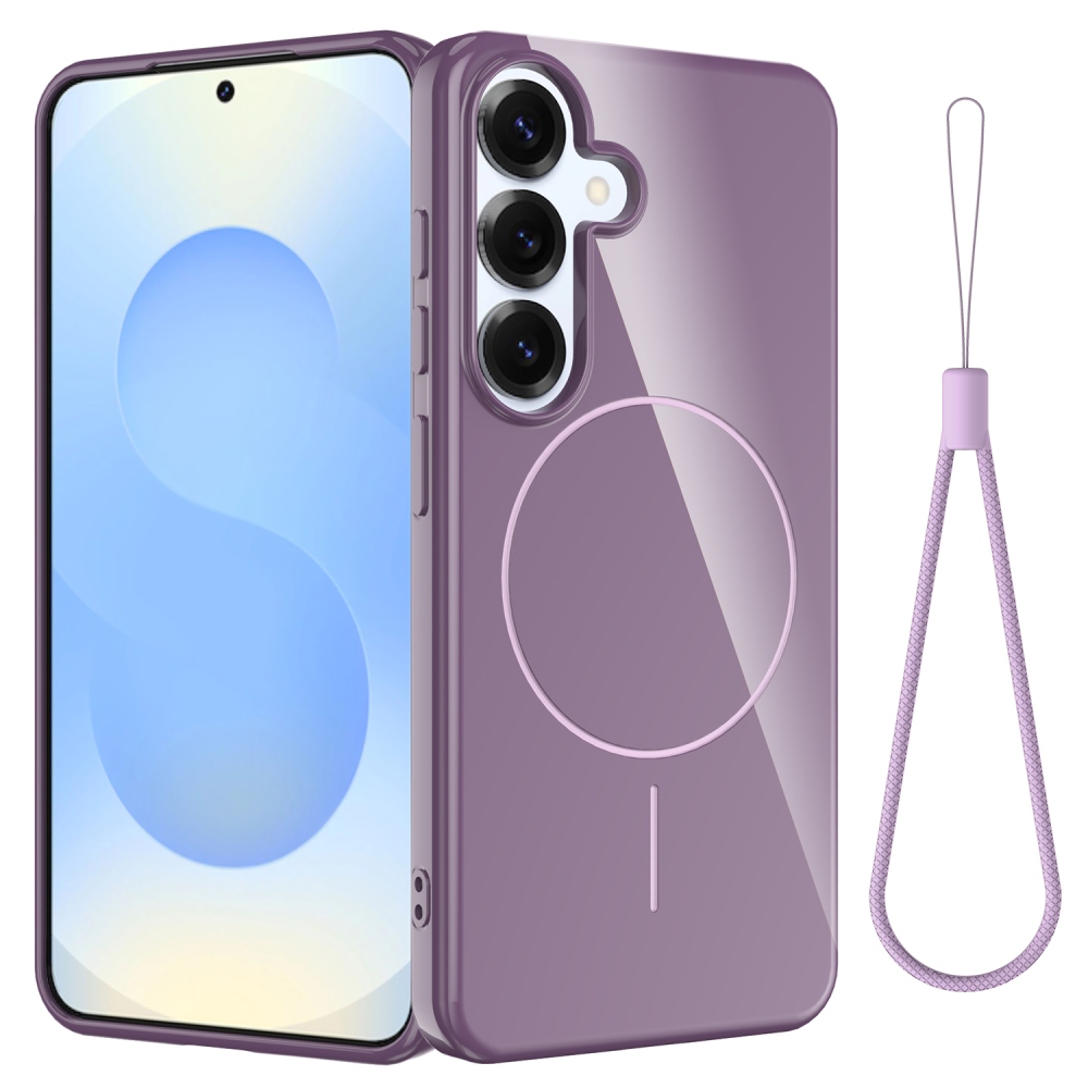 MagSafe zselés hordtáska Samsung Galaxy S25 FE készülékhez - lila