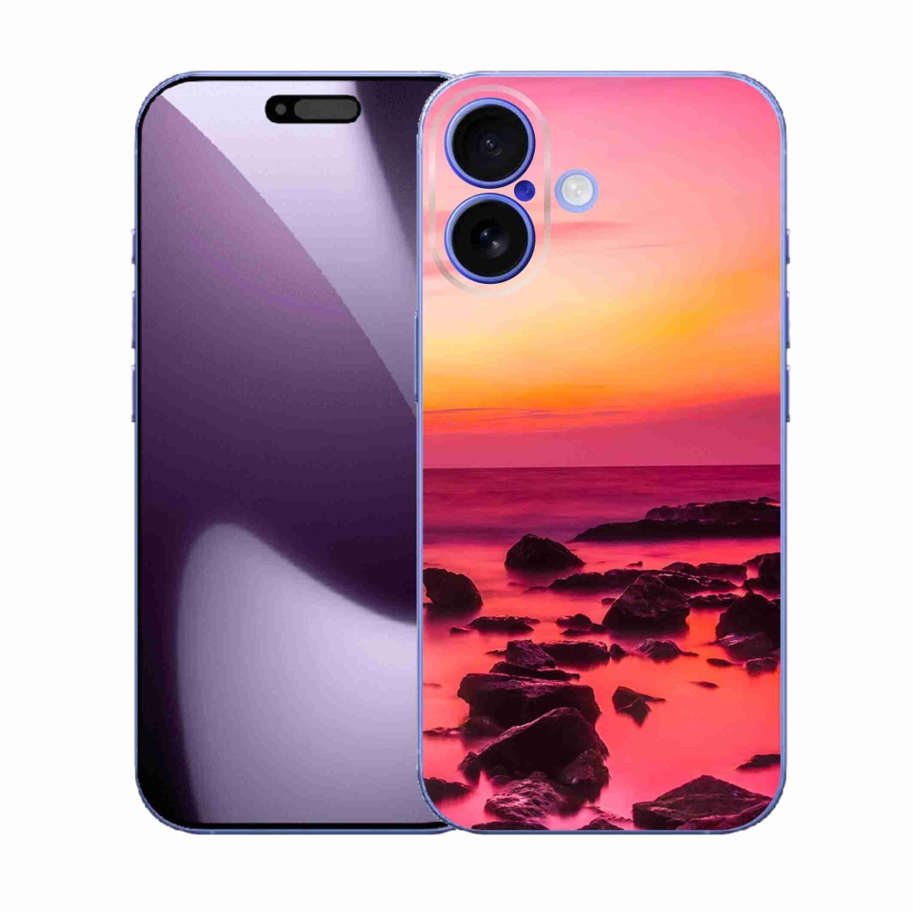 Zselés borítás mmCase iPhone 17 készülékhez - tenger és ragyogás