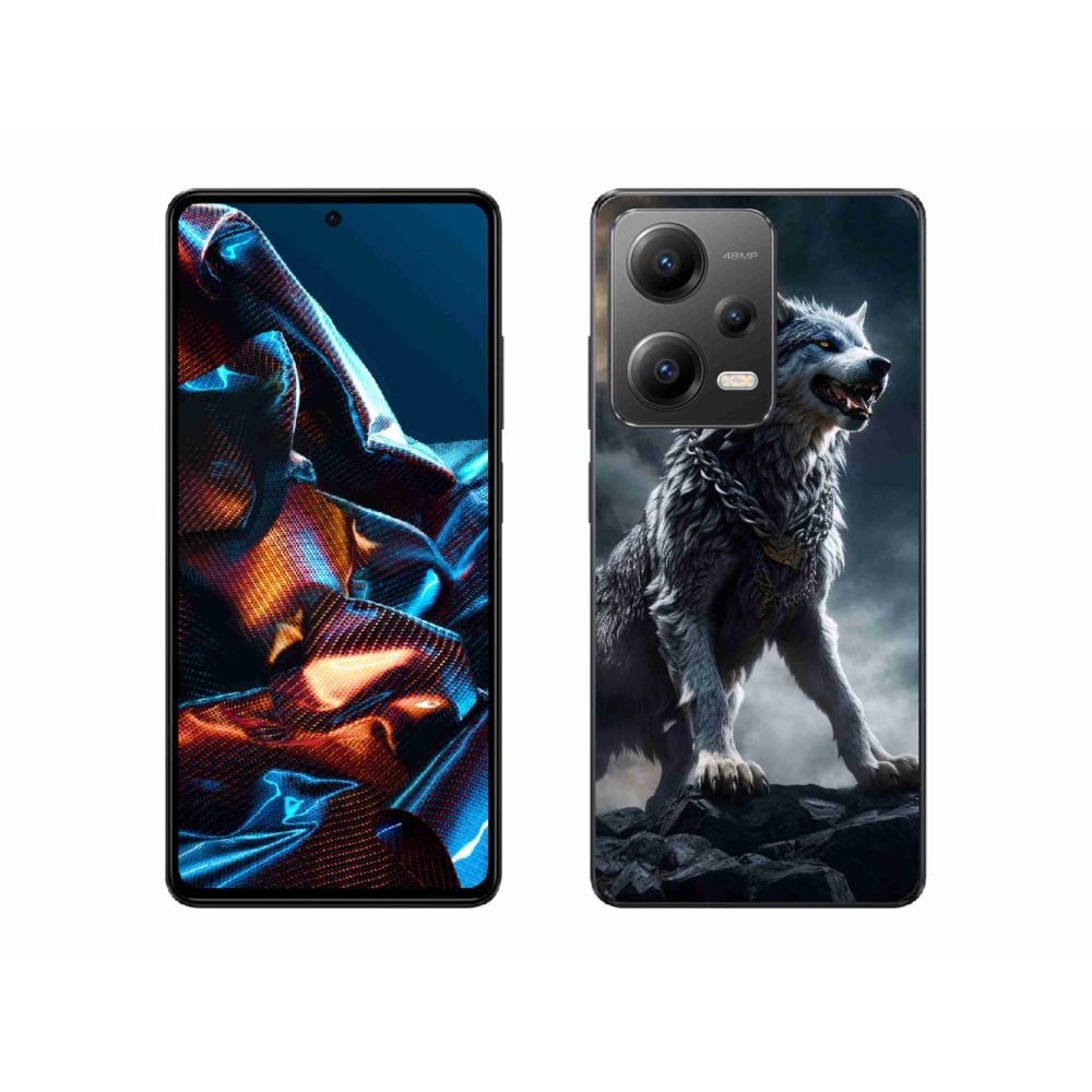 Gél borítás mmCase a Xiaomi Redmi Note 12 Pro 5G-hez - farkas 1