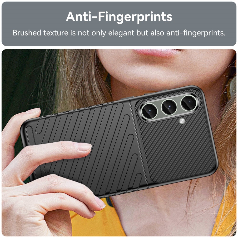 Thunder tartós zselés tok Samsung Galaxy S24+/S25+ készülékhez - fekete