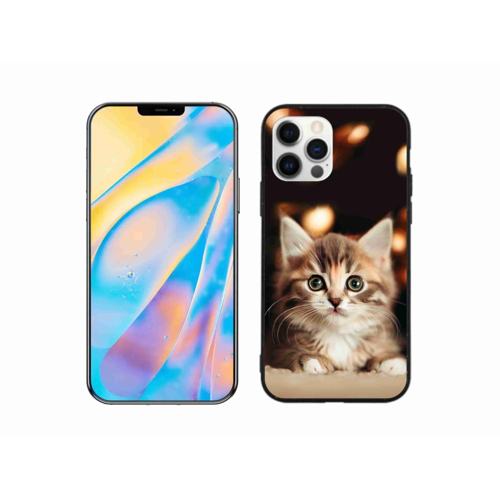 Gél borítás mmCase iPhone 12 készülékhez - aranyos cica 2
