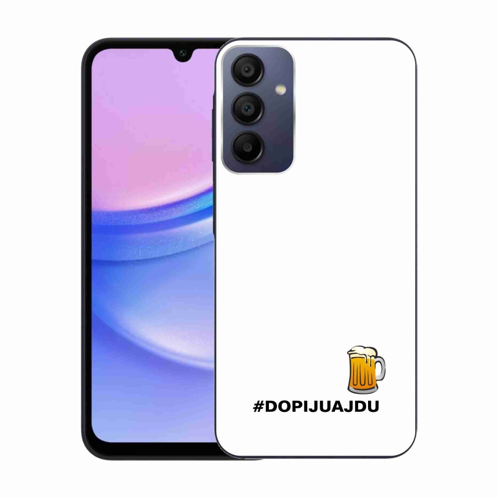 Gél borító mmCase Samsung Galaxy A15 4G/5G - sör motívum 1 fehér háttér
