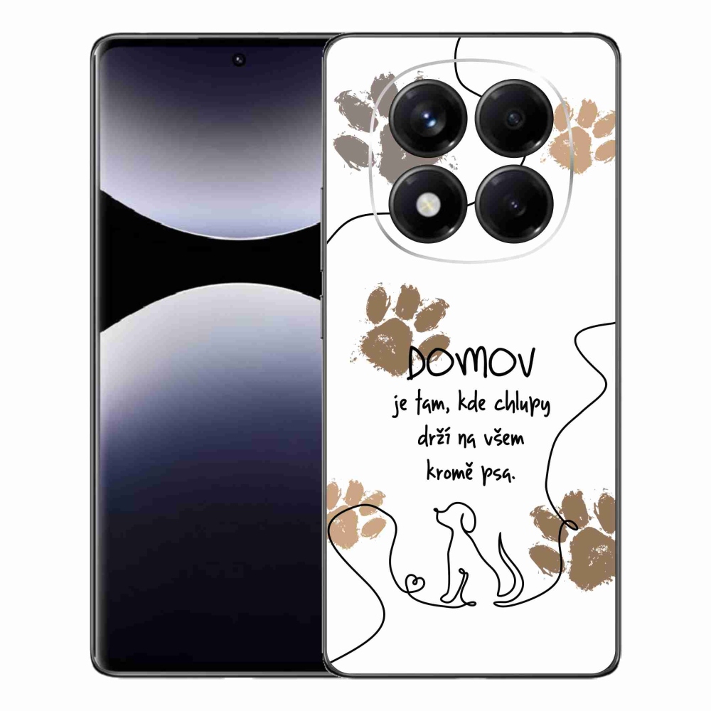 Gél borítás mmCase a Xiaomi Redmi Note 14 Pro készülékhez - kutya motívum fehér háttérrel