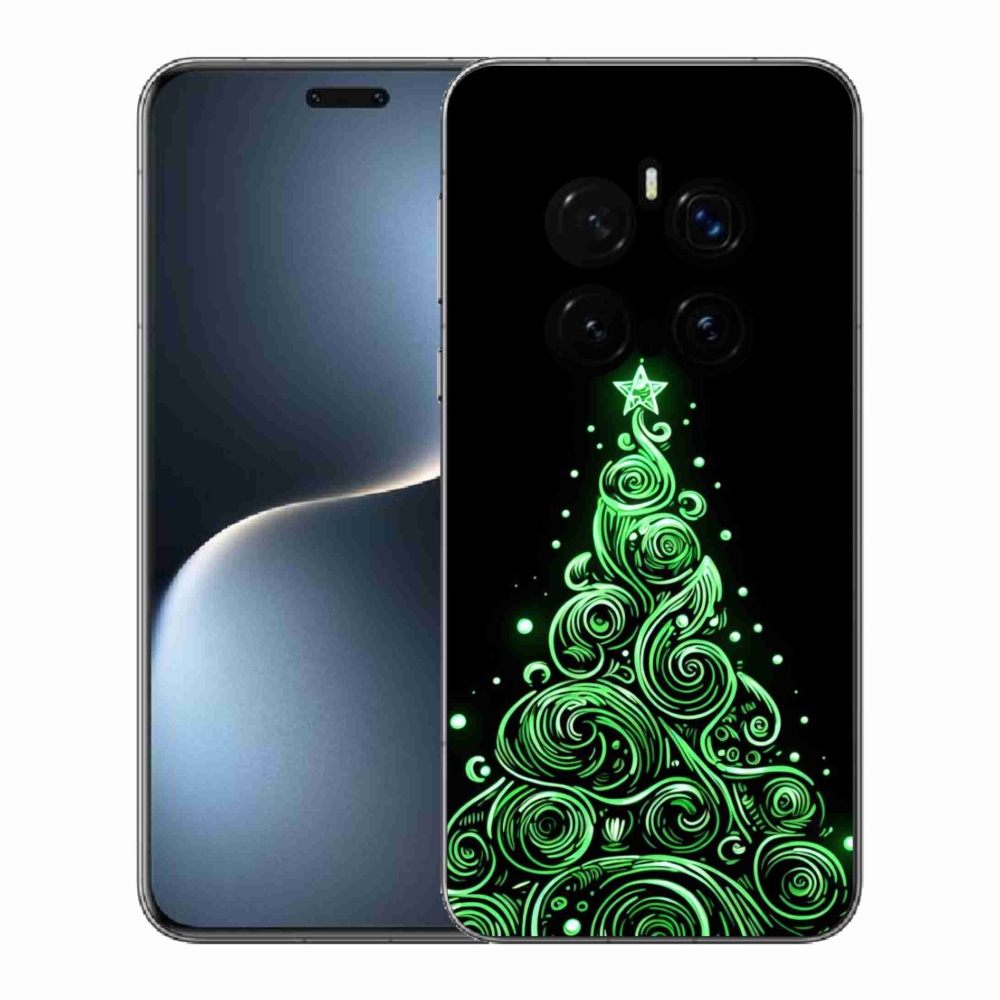Gél borítás mmCase a Honor Magic 7 Pro 5G számára - neon karácsonyfa 3