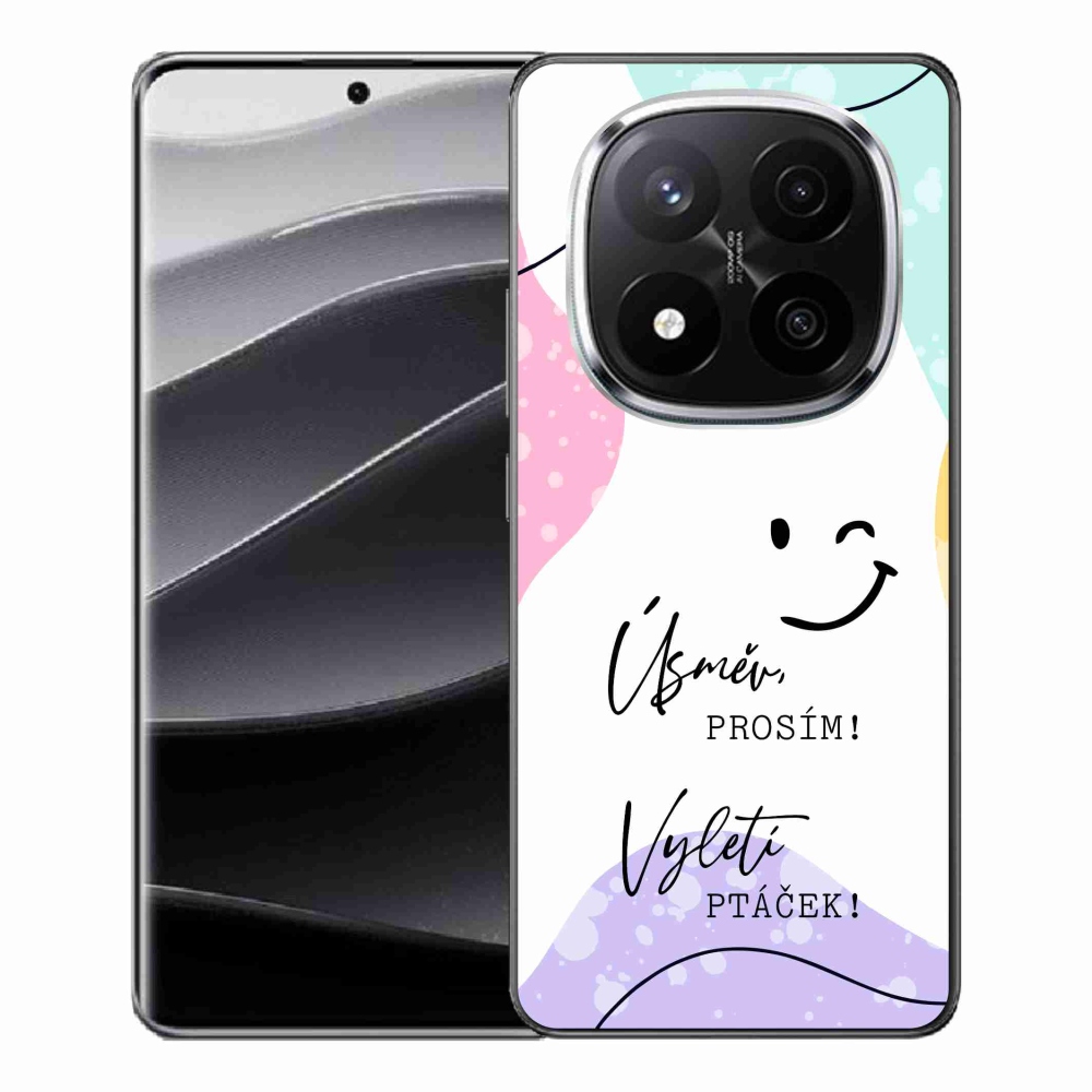 Gél borító mmCase a Xiaomi Redmi Note 14 Pro+ 5G számára - vicces szöveg 4 fehér háttérrel