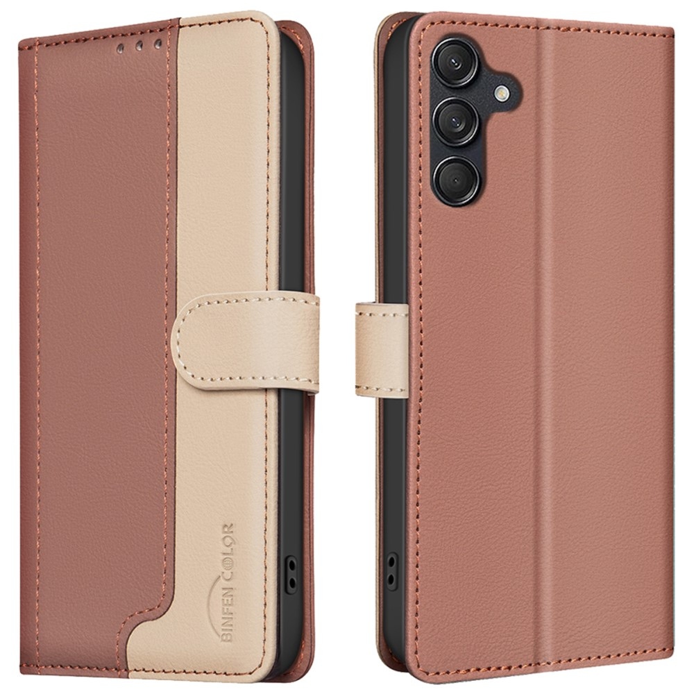 BNF DUO könyvtáska Samsung Galaxy A36 5G - barna