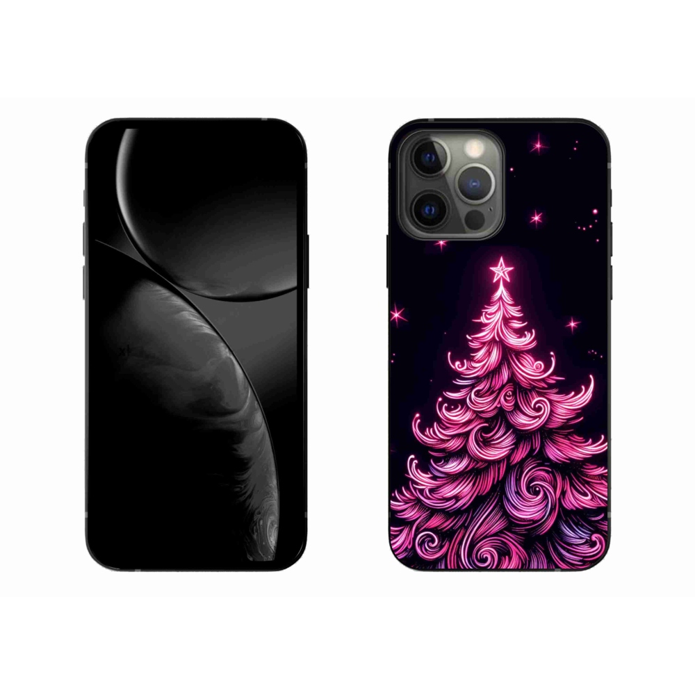 Gél borítás mmCase iPhone 13 Pro Max 6.7 készülékhez - neon karácsonyfa 2