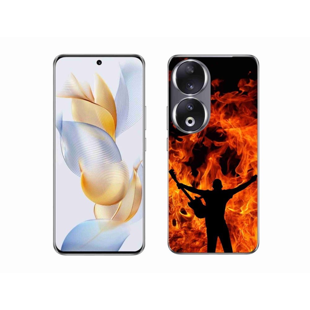 Zselés borítás mmCase a Honor 90 - zenész és tűz számára
