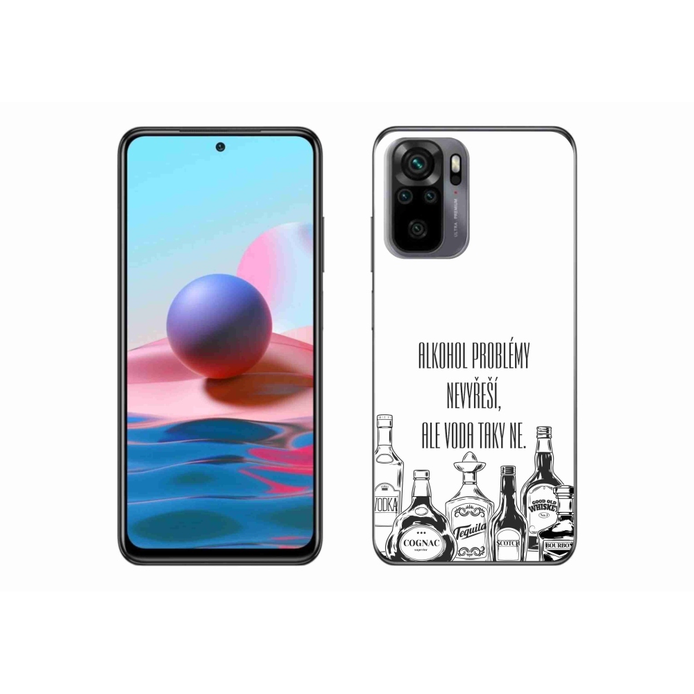 Gél borító mmCase a Xiaomi Redmi Note 10S-hez - vicces szöveg fehér háttérrel