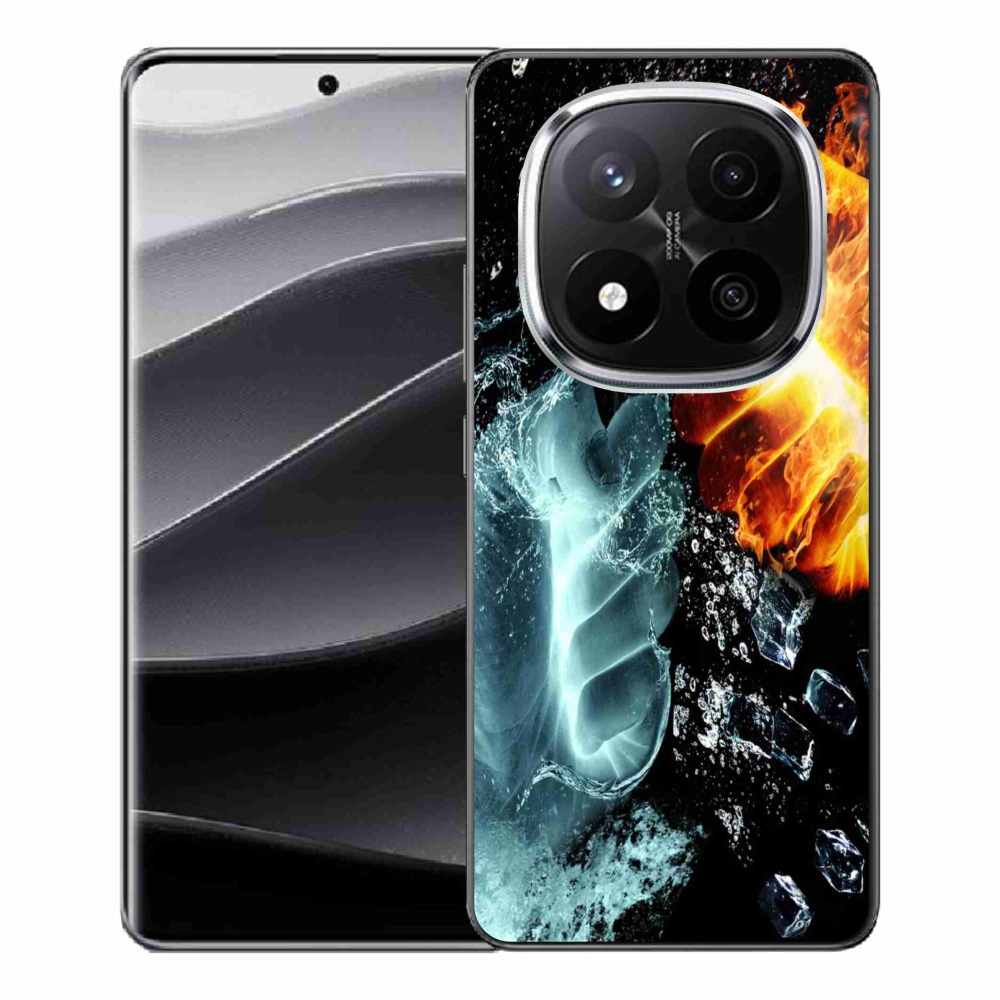 Gél borítás mmCase a Xiaomi Redmi Note 14 Pro+ 5G - víz és tűz számára