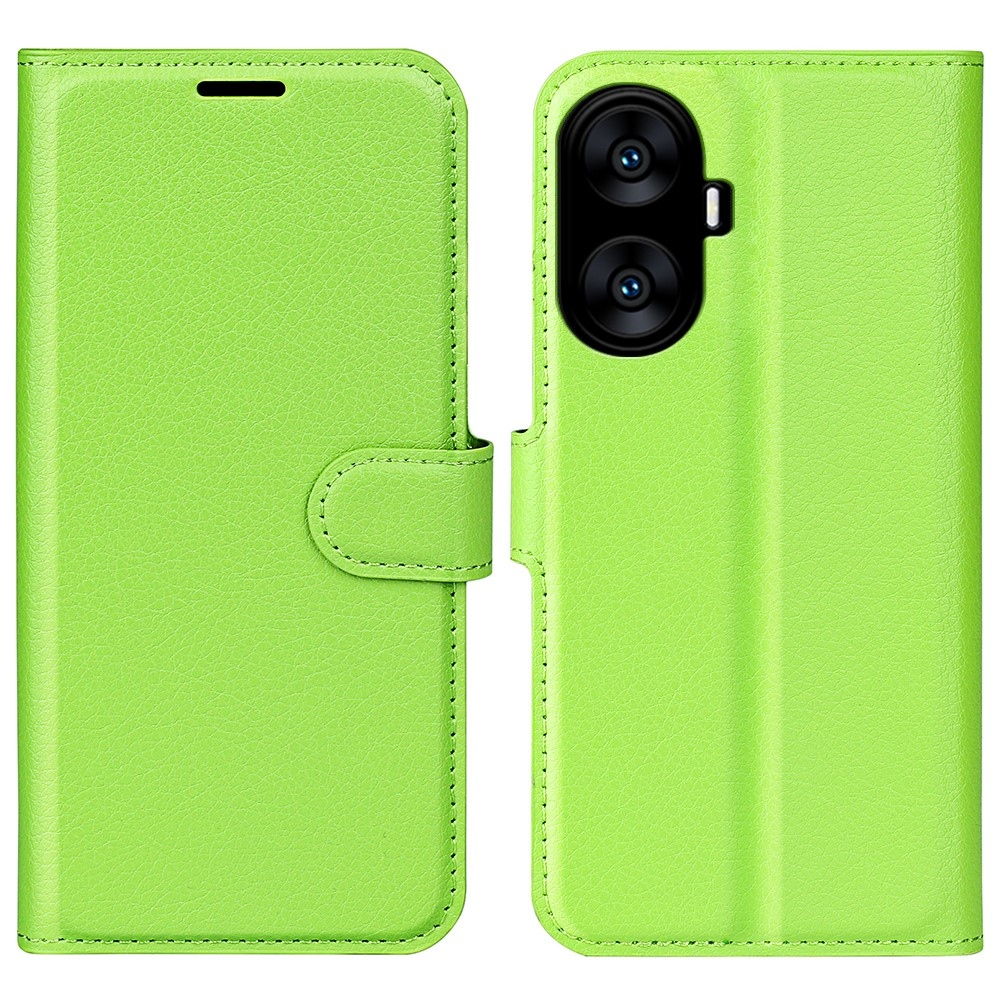 Litchi könyvtáska a Realme C55 készülékhez - zöld
