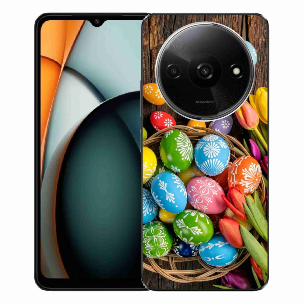 Gél borítás mmCase a Xiaomi Redmi A3-hoz - Húsvéti tojások