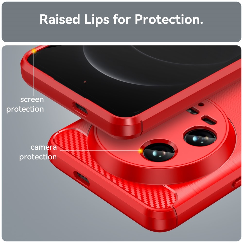 Szénálló zselés tok Xiaomi 14 Ultra - piros