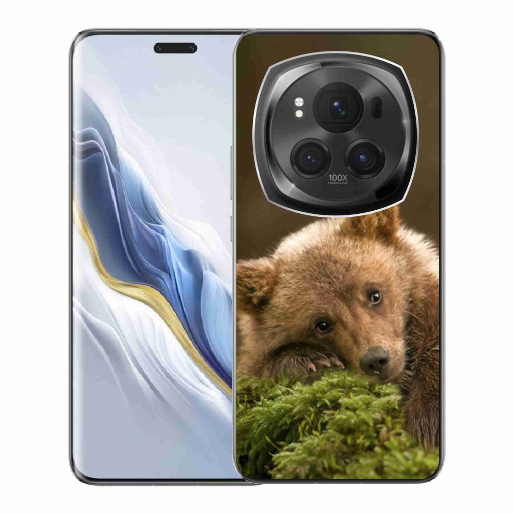 Zselés borítás mmCase a Honor Magic 6 Pro 5G számára - medve