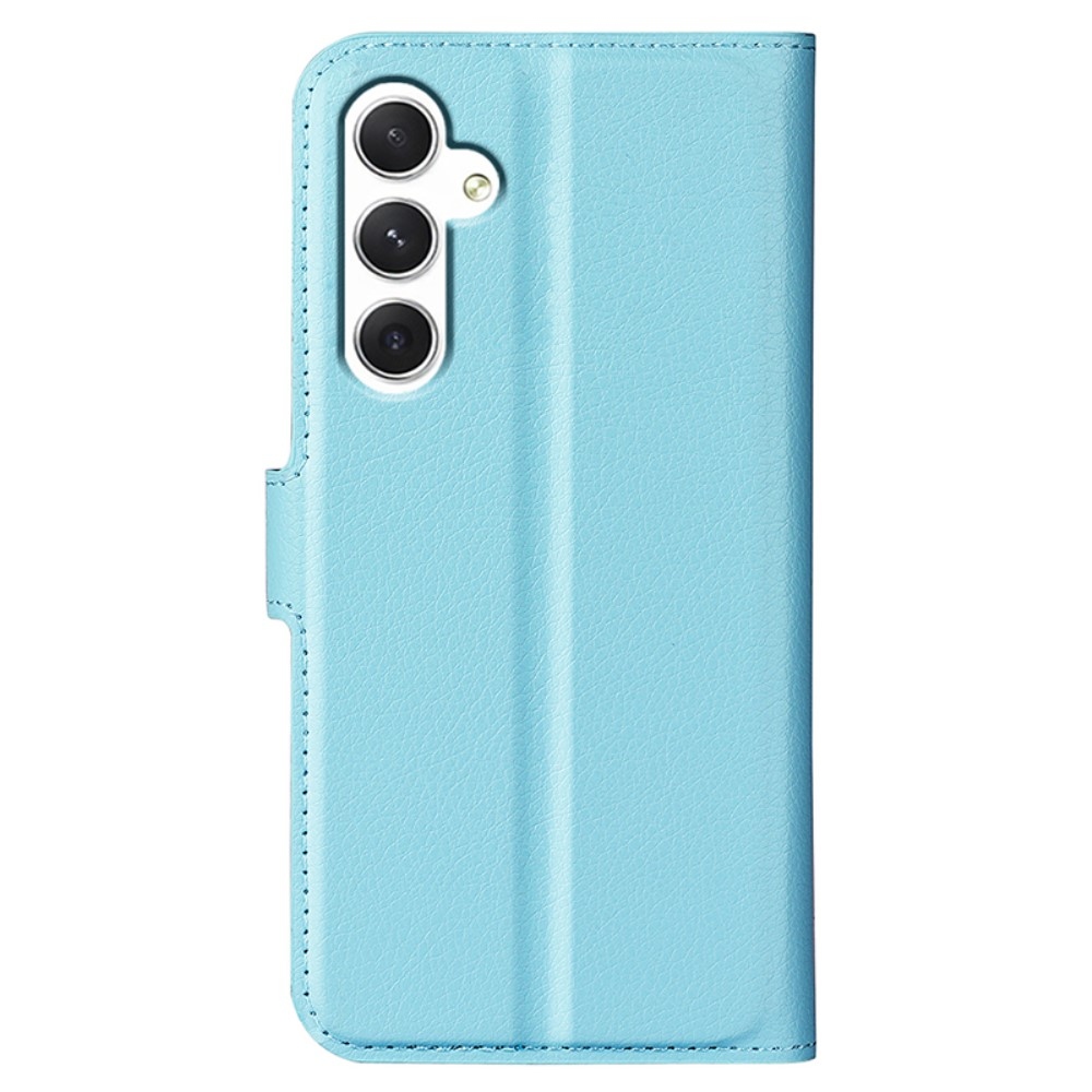 Litchi könyv tok Samsung Galaxy S24 készülékhez - kék