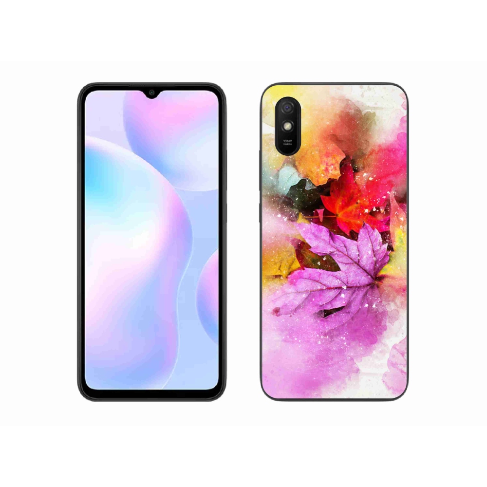 Gél borító mmCase a Xiaomi Redmi 9AT-hoz - színes levelek
