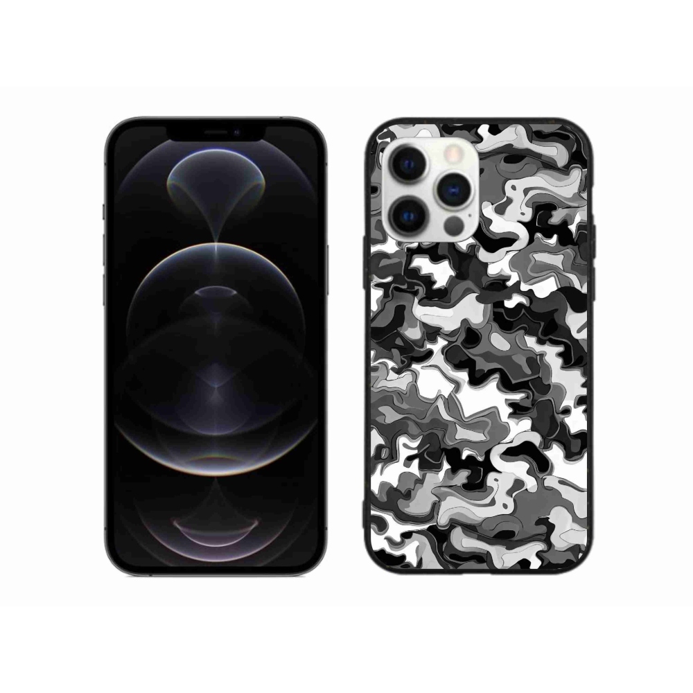 Zselés borítás mmCase iPhone 12 Pro Max készülékhez - terepszínű minta 3