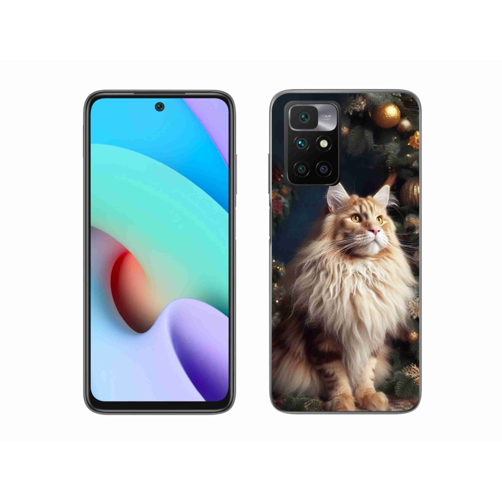 Gél borítás mmCase a Xiaomi Redmi 10/Redmi 10 (2022) - macska a fánál