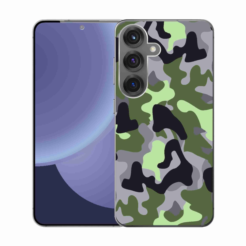 Zselés borítás mmCase Samsung Galaxy S25 készülékhez - terepszínű minta 7