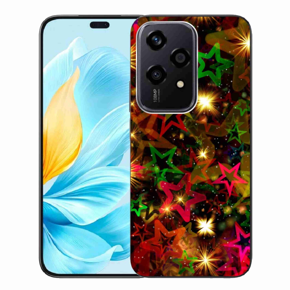 Zselés borítás mmCase a Honor 200 Lite 5G számára - színes csillagok