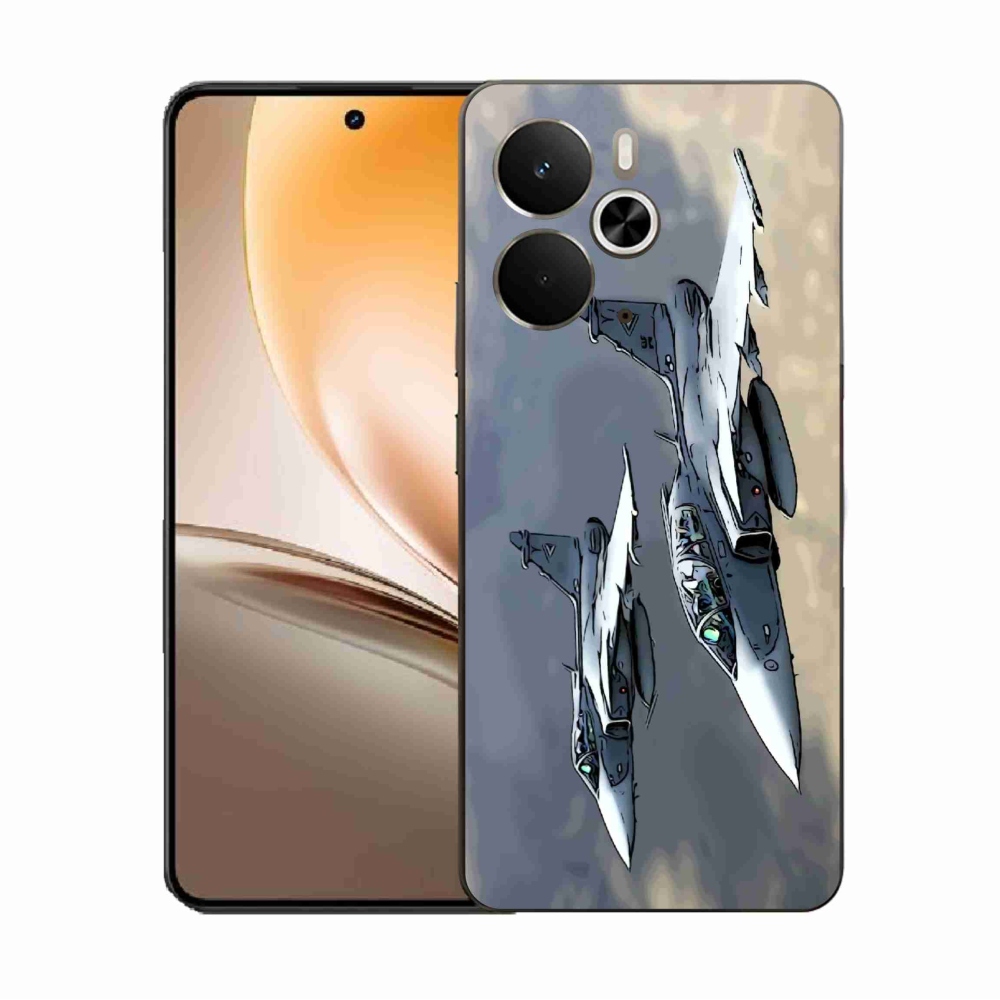 Gél borítás mmCase a Realme 14 5G/14T 5G számára - vadászrepülők