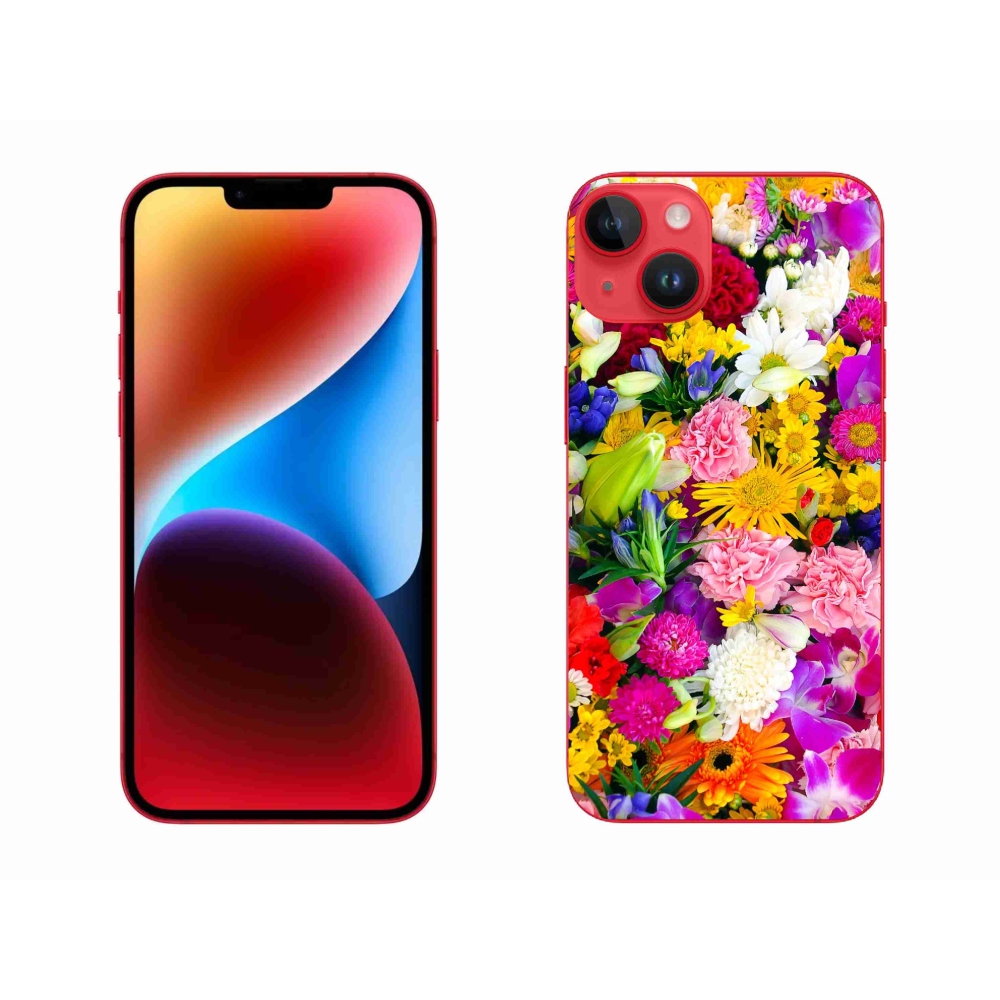 Zselés borítás mmCase iPhone 14 Plus készülékhez - virágok 12