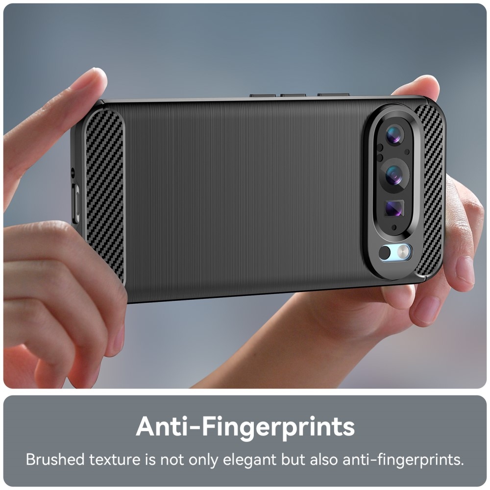 Szénálló zselés tok Google Pixel 9/9 Pro készülékhez - fekete