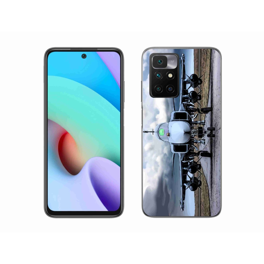 Gél borítás mmCase a Xiaomi Redmi 10/Redmi 10 (2022) - katonai repülőgépekhez