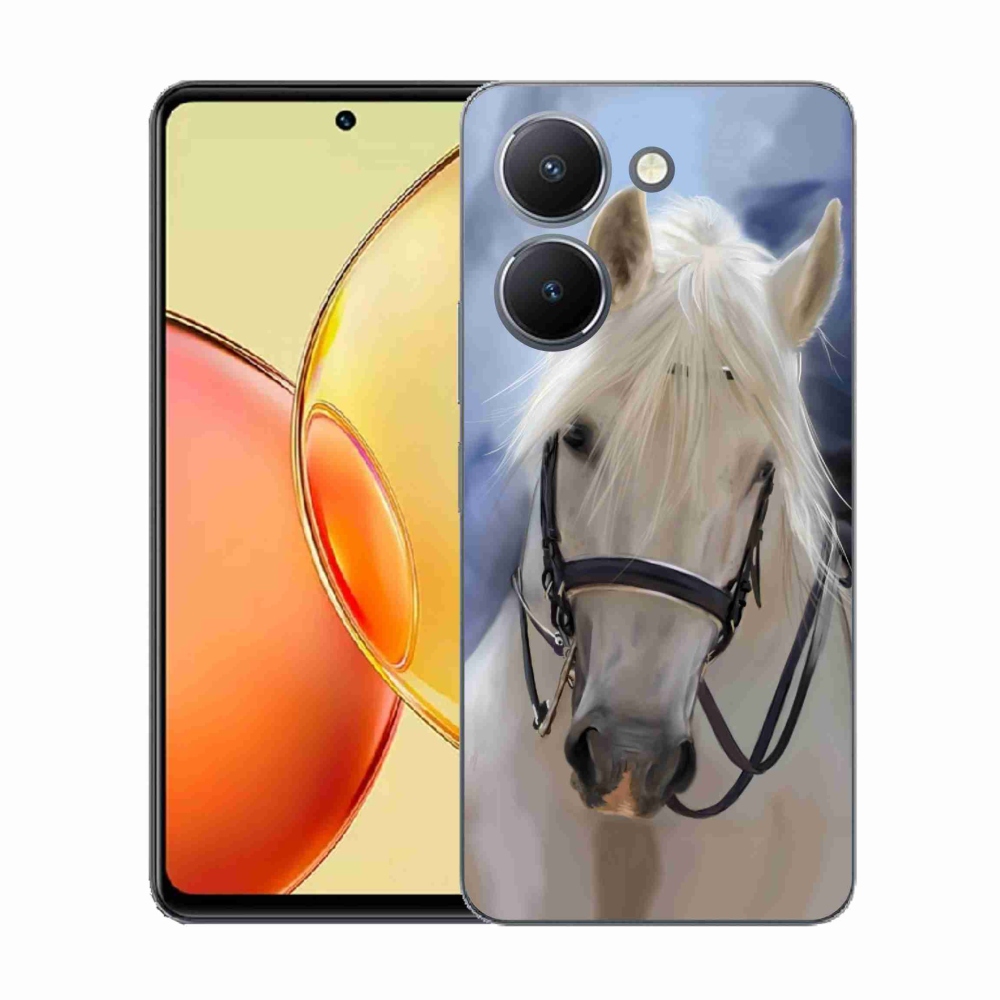 Zselés borítás mmCase a Vivo Y36-hoz - fehér ló