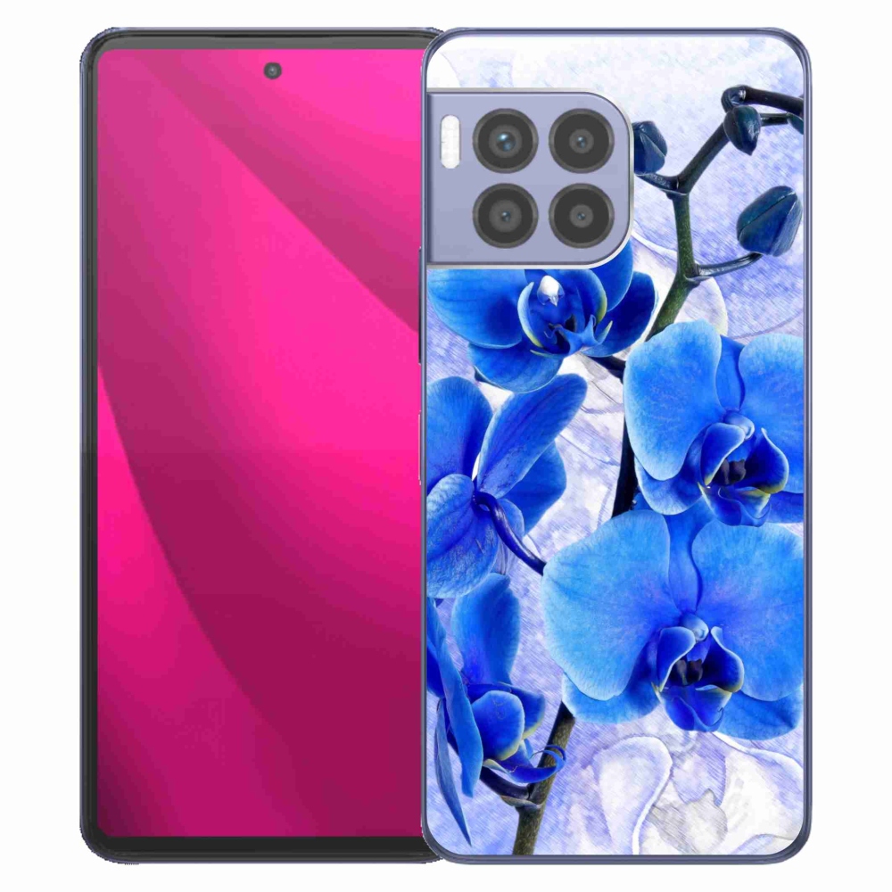 Zselés borítás mmCase a T-Mobile T Phone 2 Pro készülékhez - kék virágok