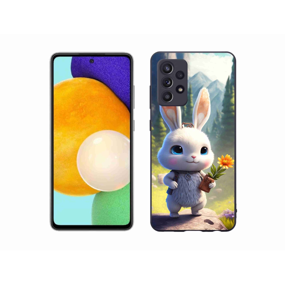 Gél védőhuzat mmCase Samsung Galaxy A52/A52 5G - aranyos nyuszi