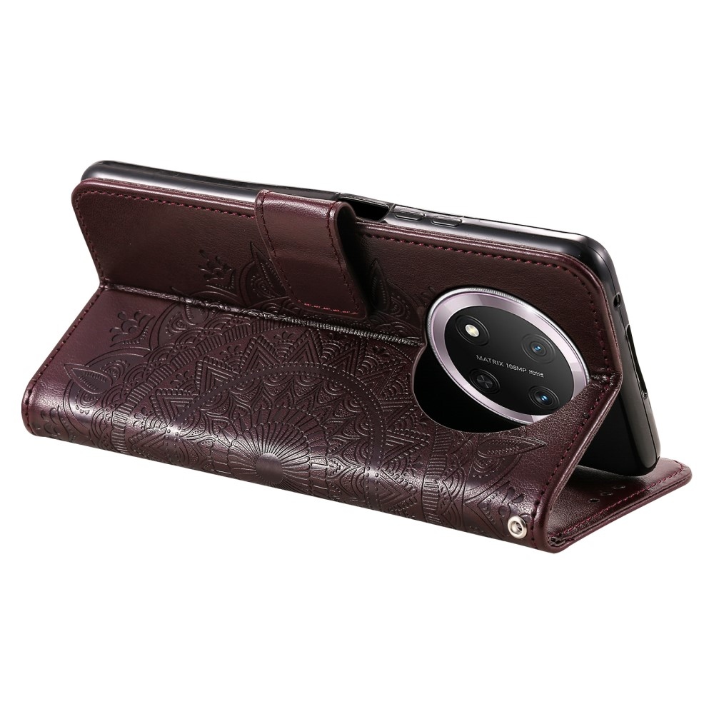 Mandala könyvtáska Honor Magic 7 Lite 5G - barna